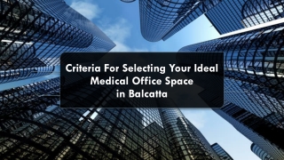 Criteria For Selecting Your Ideal Office Space in Balcatta