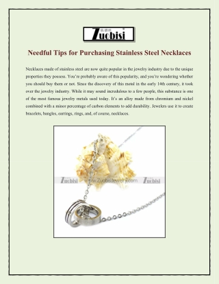 Needful Tips for Purchasing Stainless Steel Necklaces