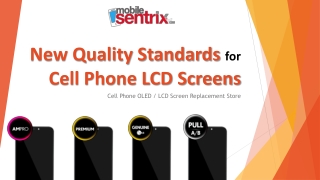 New Quality Standards for Cell Phone OLED LCD Screens