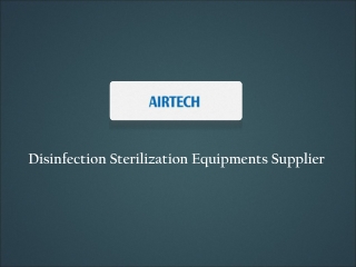 Disinfection Sterilization Equipments
