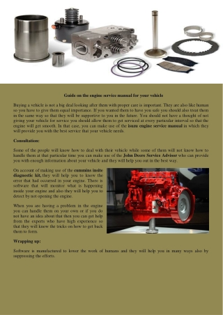 isuzu engine service manual