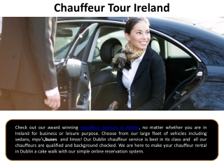 Chauffeur Tour Ireland