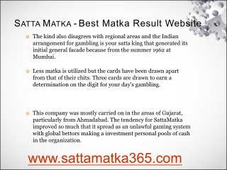 SATTA MATKA - Best Satta Matka Gaming Website