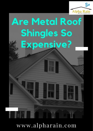Installing Metal Shingles with Energy Star Paint