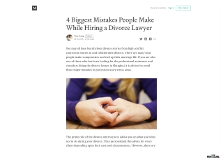 4 Biggest Mistakes People Make While Hiring a Divorce Lawyer