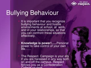Bullying Behaviour