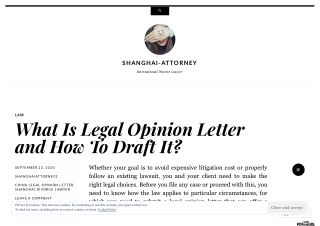 What Is Legal Opinion Letter and How To Draft It?