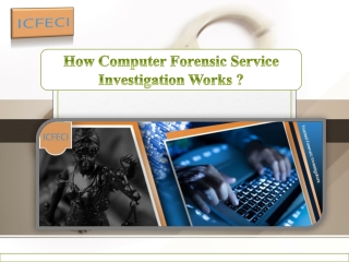 How Computer Forensic Service Investigation Works ?