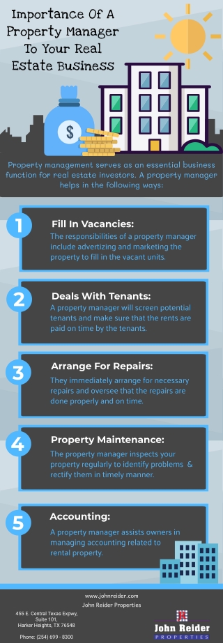 Importance Of A Property Manager To Your Real Estate Business
