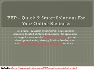 PHP – Quick & Smart Solutions For Your Online Business