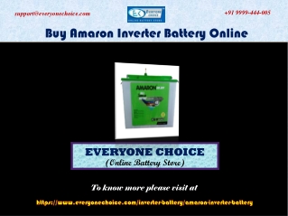 Buy Amaron Inverter Battery Online
