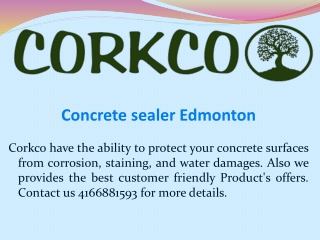 Concrete sealer Edmonton