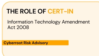 CERT-In | Cyberroot Risk Advisory