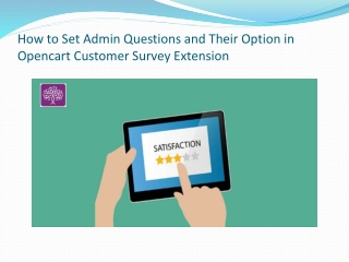 Opencart Customer Survey Extension