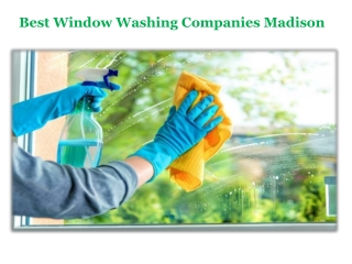 Best Window Washing Companies Madison