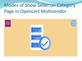 Modes of Show Seller on Category Page in Opencart Multivendor