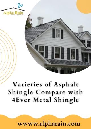 Why Asphalt Shingles Compare with Metal Roof Shingles