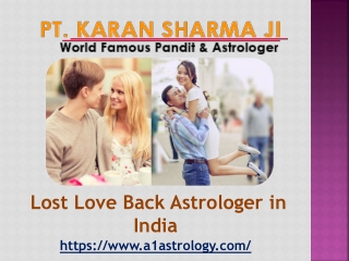 Lost Love Back Astrologer in India - ( 91–9915014230) - Pt. Karan Sharma