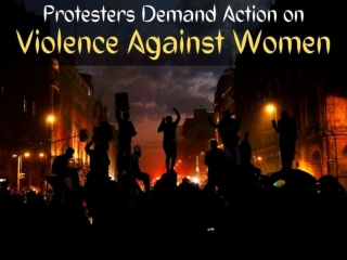 Protesters demand action on violence against women