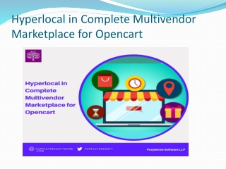 Hyperlocal in Complete Multivendor Marketplace for Opencart