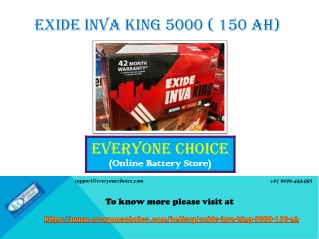 Buy Exide Inva King 5000 ( 150 Ah) Battery