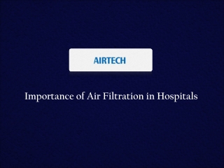 Hospital Air Filters Manufacturer