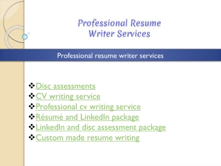 Professional cv writing service