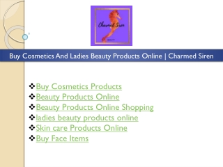 ladies beauty products online