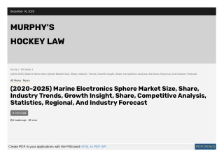 (2020-2025) Marine Electronics Sphere Market Size, Share, Industry Trends, Growth Insight, Share, Competitive Analysis,