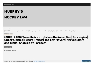 Voice Gateway Market