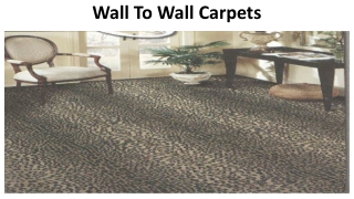 Wall To Wall Carpets