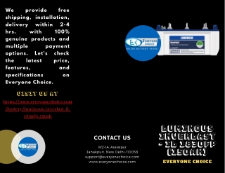 Buy Luminous INVERLAST - IL 1830FP (150ah) Battery