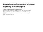 Molecular mechanisms of ethylene signaling in Arabidopsis