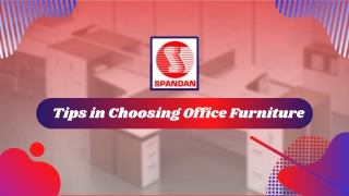 Tips in Choosing Office Furniture