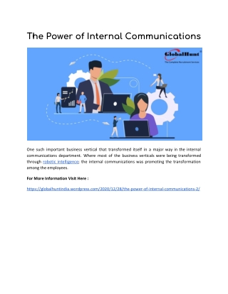 The Power of Internal Communications
