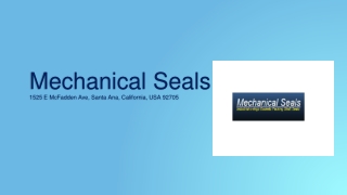 Best Machine Component in Mechanical Seals