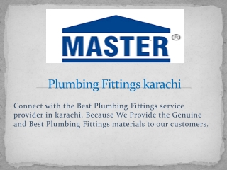 Plumbing Fittings karachi