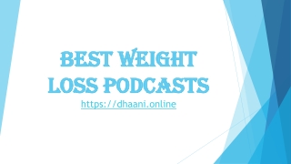 Best weight loss podcasts