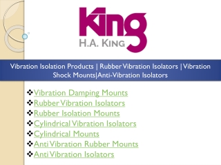 Rubber Vibration Isolators
