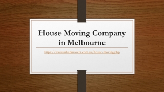 House Moving Company in Melbourne