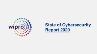 State Of Cybersecurity Report 2020 - Post Covid 19