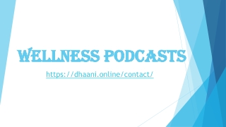 Wellness podcasts