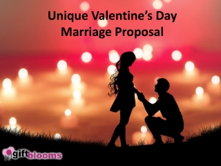 Unique Valentine’s Day Marriage Proposal