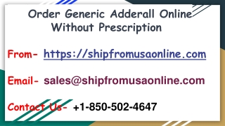 Order Adderall Online with Overnight Delivery