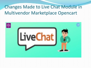 Live Chat Module in Multivendor Marketplace Opencart