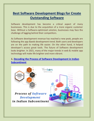 Best Software Development Blogs for Create Outstanding Software