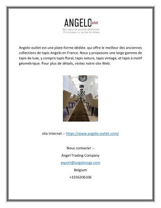 Angelo tapis | angelo-outlet.com