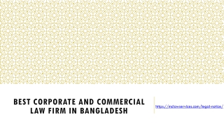 Best Corporate and Commercial Law Firm in Bangladesh