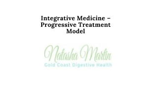 Integrative Medicine – Progressive Treatment Model