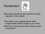 Wordfinders